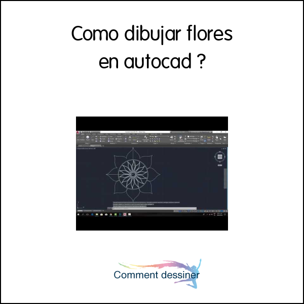 Como dibujar flores en autocad